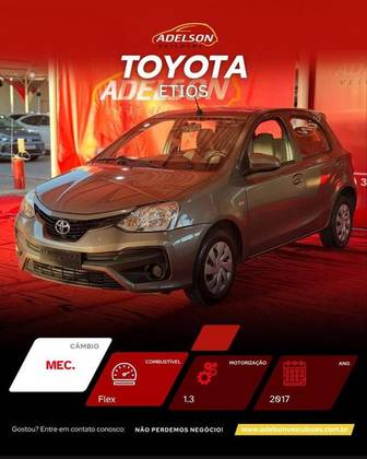 TOYOTA ETIOS 1.3 X 16V FLEX 4P AUTOMÁTICO TOYOTA ETIOS 1.3 X 16V FLEX 4P AUTOMÁTICO